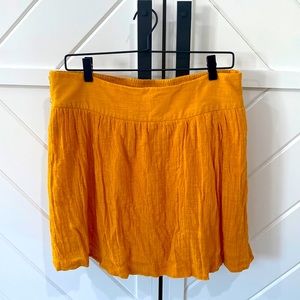 Golden yellow skirt